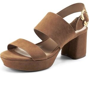 Cognac Aerosoles Camera Sandals - 9M
